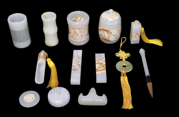 玉石禮品,玉雕品牌,玉石套件,龍美達石材集團,尚石珍品