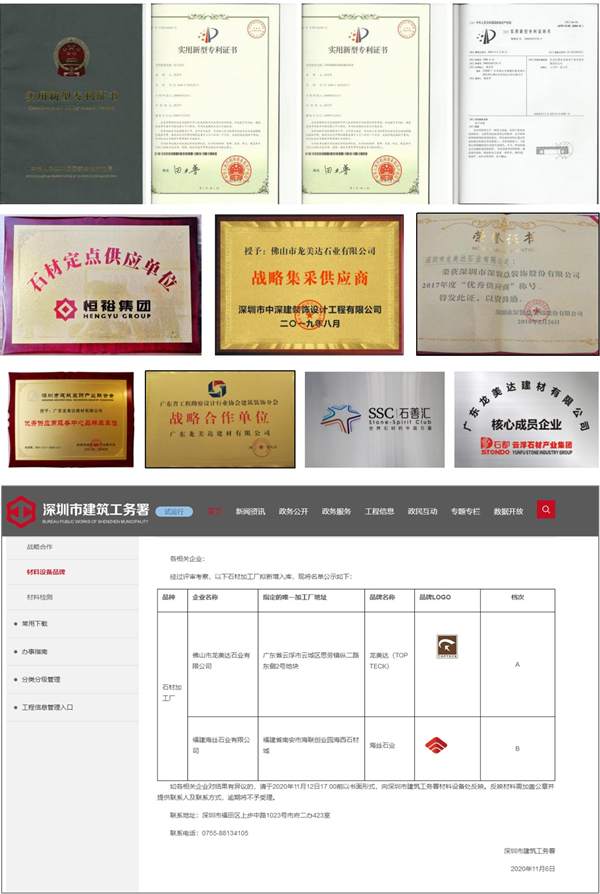 龍美達石材資質,龍美達榮譽,龍美達石材集團榮譽資質,高新技術企業龍美達電話0766-8888881